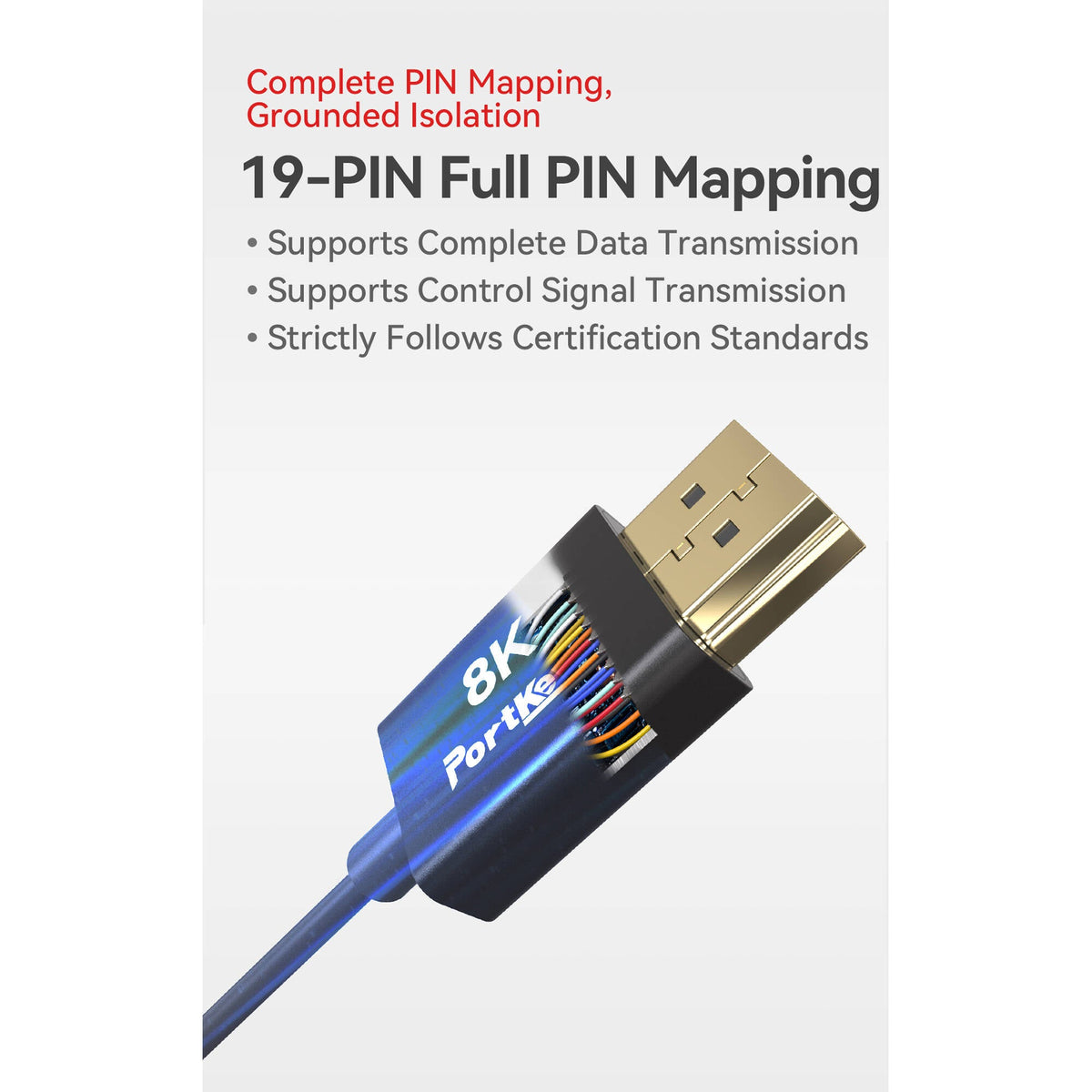 Portkeys 10-Core Coaxial HDMI Cable – 30cm