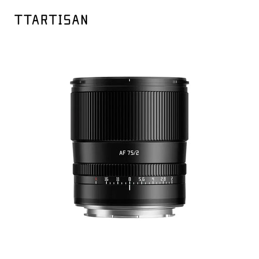 TTArtisan AF 75mm f/2 Portrait Lens – Black – L mount / Black