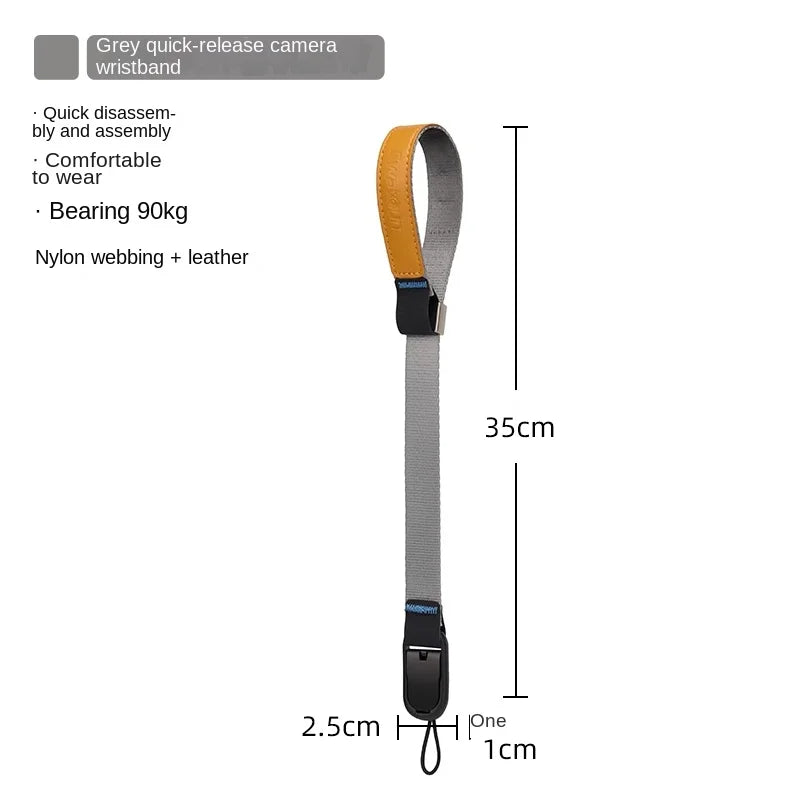 Camera Hub Essentials Leather & Nylon Quick Release Wrist Strap