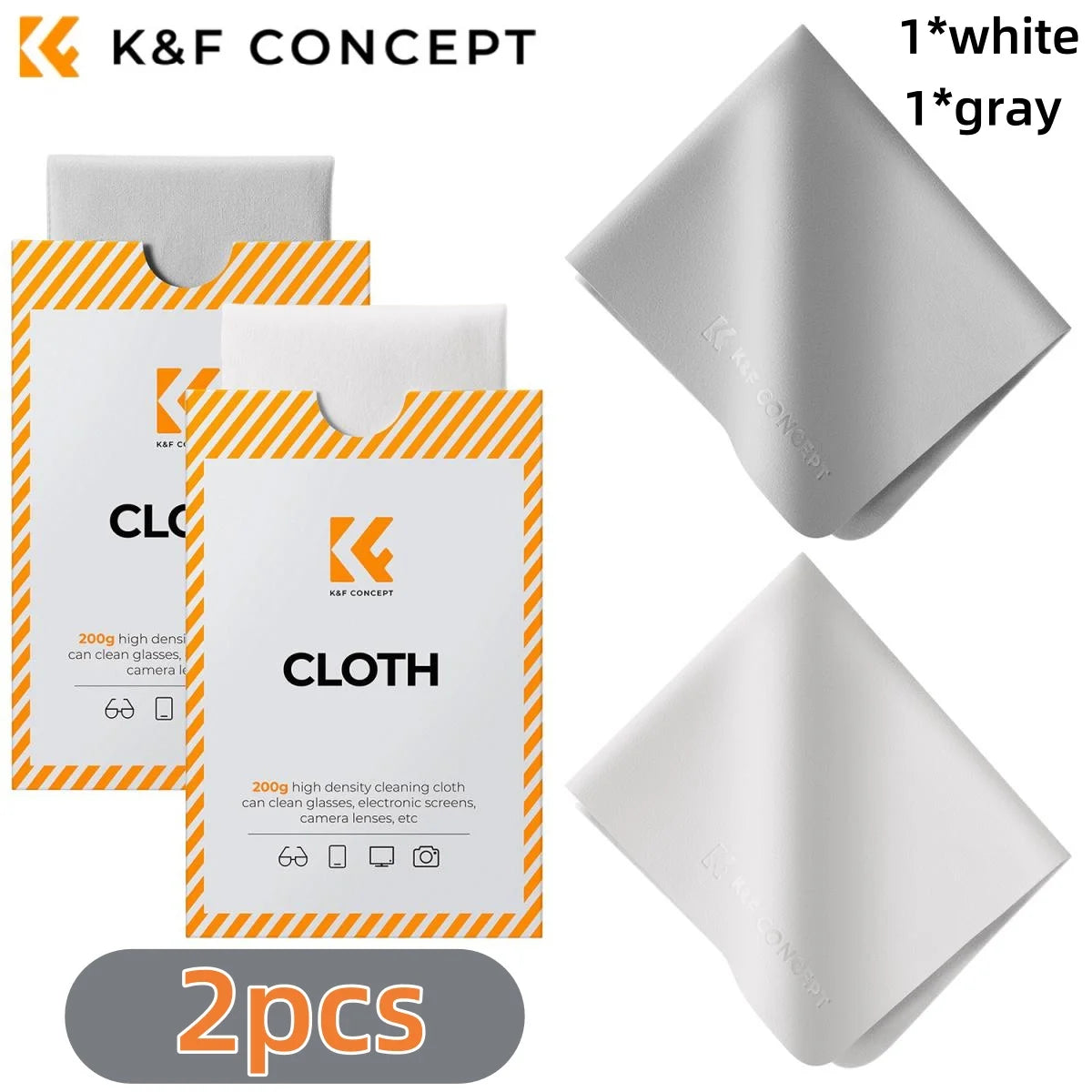 K&F Microfiber Lens Cleaning Cloths - CameraHUB