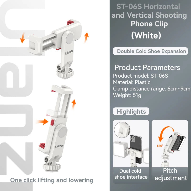 Ulanzi ST-06S Smartphone Tripod Mount - CameraHUB