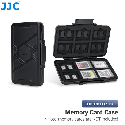 JJC 36-Slot Memory Card Case for CFexpress Type B, XQD, and MicroSD Cards