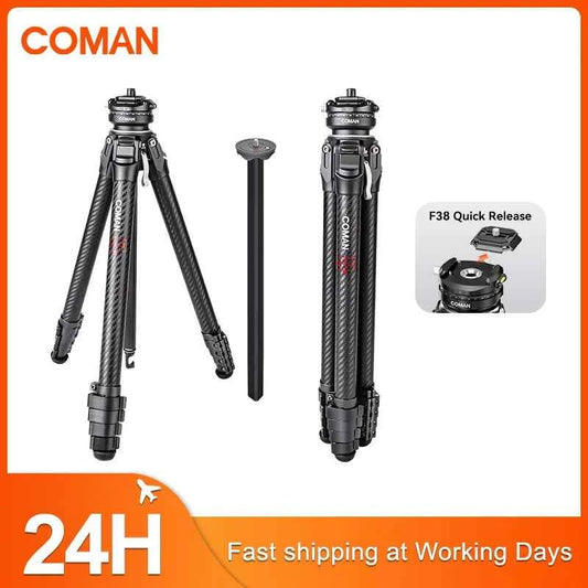 COMAN Zero F38 Carbon Fibre Travel Tripod