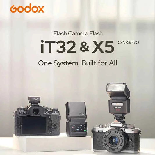 Godox X5 TTL Wireless Flash Trigger and iT32 Mini Flash Kit