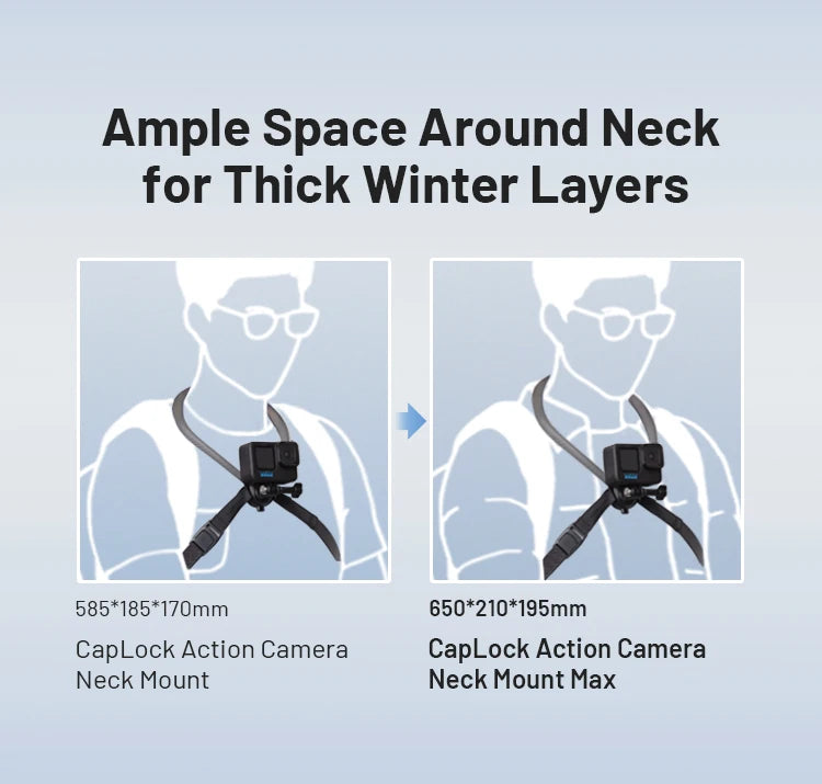 PGYTECH CapLock Neck Mount for Action Cameras & Phones