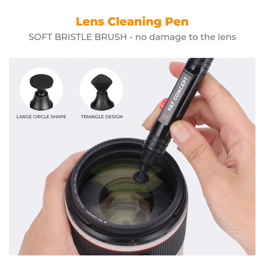 K&F Concept Camera Lens Cleaning Kit for Cameras & Screens - 8 in 1