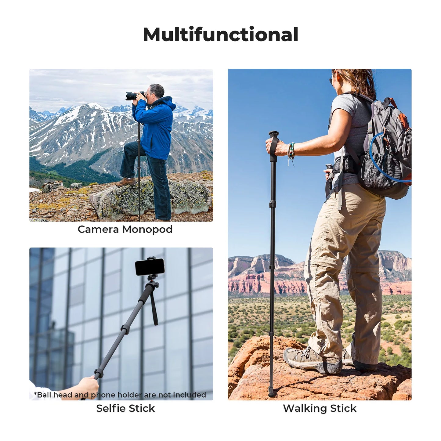 K&F 160cm Aluminium Camera Monopod