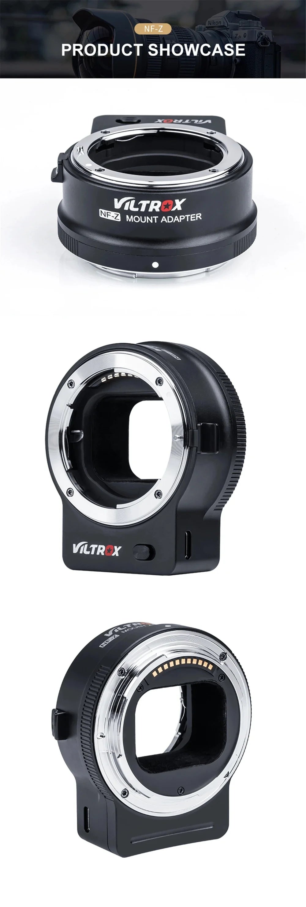 VILTROX NF-Z Nikon F to Nikon Z Autofocus Lens Adapter