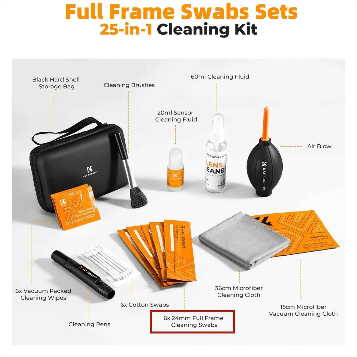 K&F Concept 25-in-1 Camera Cleaning Kit