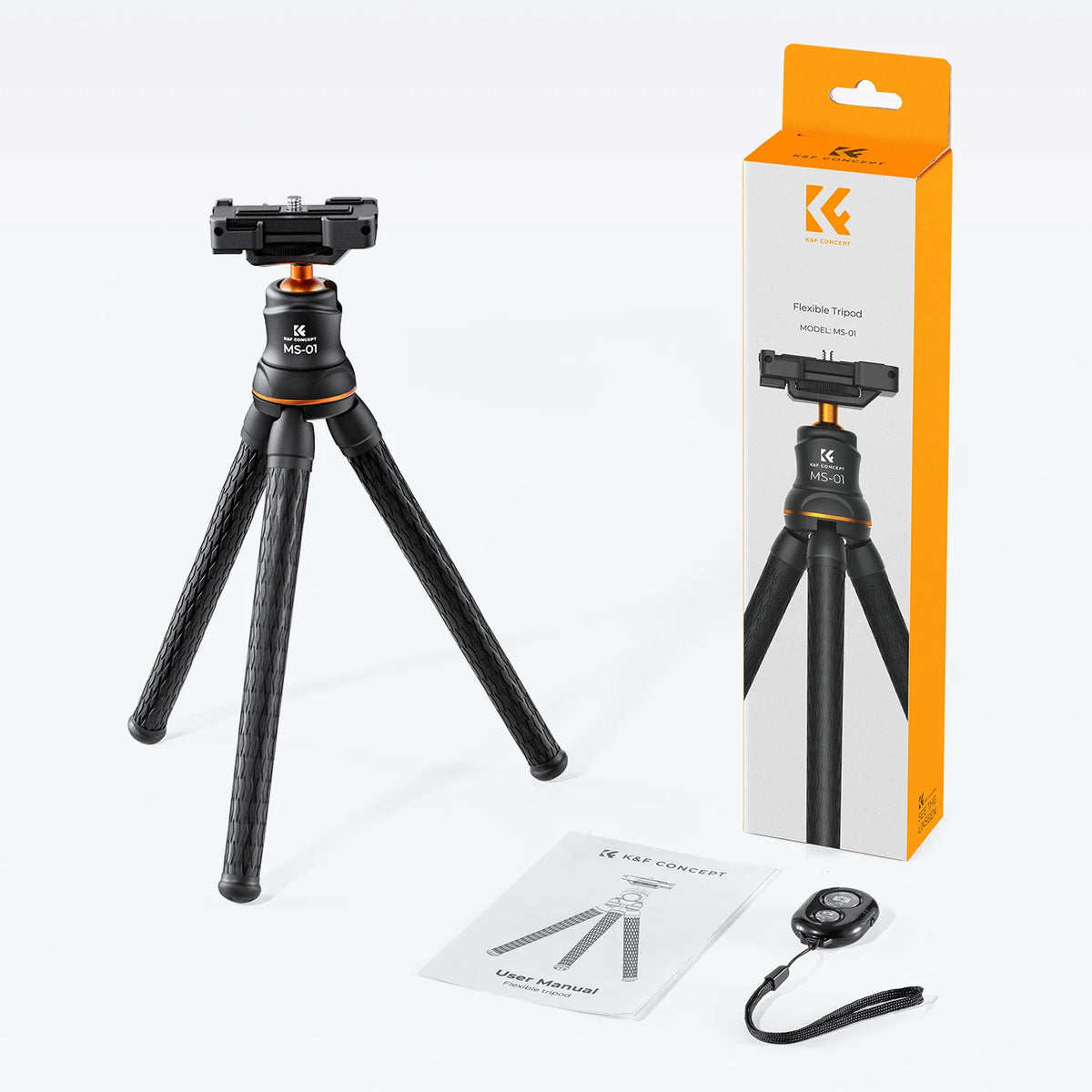 K&F MS01 Flexible Mini Phone Tripod with Remote
