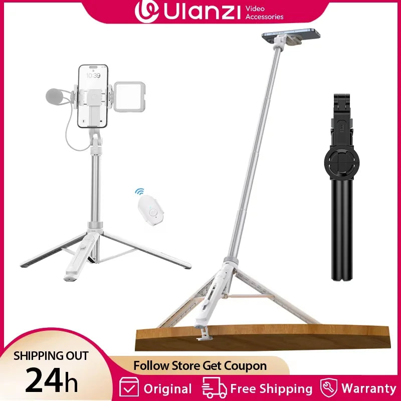 Ulanzi TT88 1.44m Overhead Phone Tripod with Magnetic Clamp - TT88 B VL49 RGB Kit