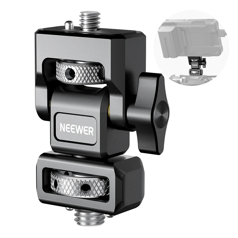 NEEWER Adjustable Camera Monitor Mount with Cold Shoe