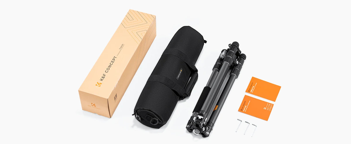 K&F X284C4 Carbon Fibre Tripod with BH-36 Ball Head