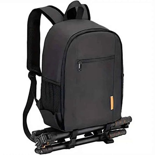 Waterproof DSLR Camera Backpack with Rain Cover & Laptop Compartment - black product image