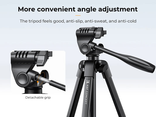 K&F Concept B174A1 1.5m Aluminium Phone & Camera Tripod