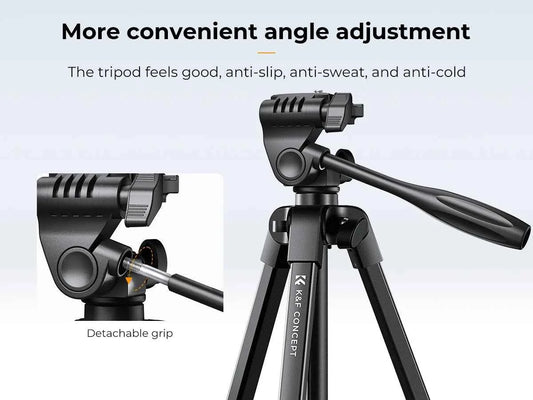 K&F Concept B174A1 1.5m Aluminium Phone & Camera Tripod