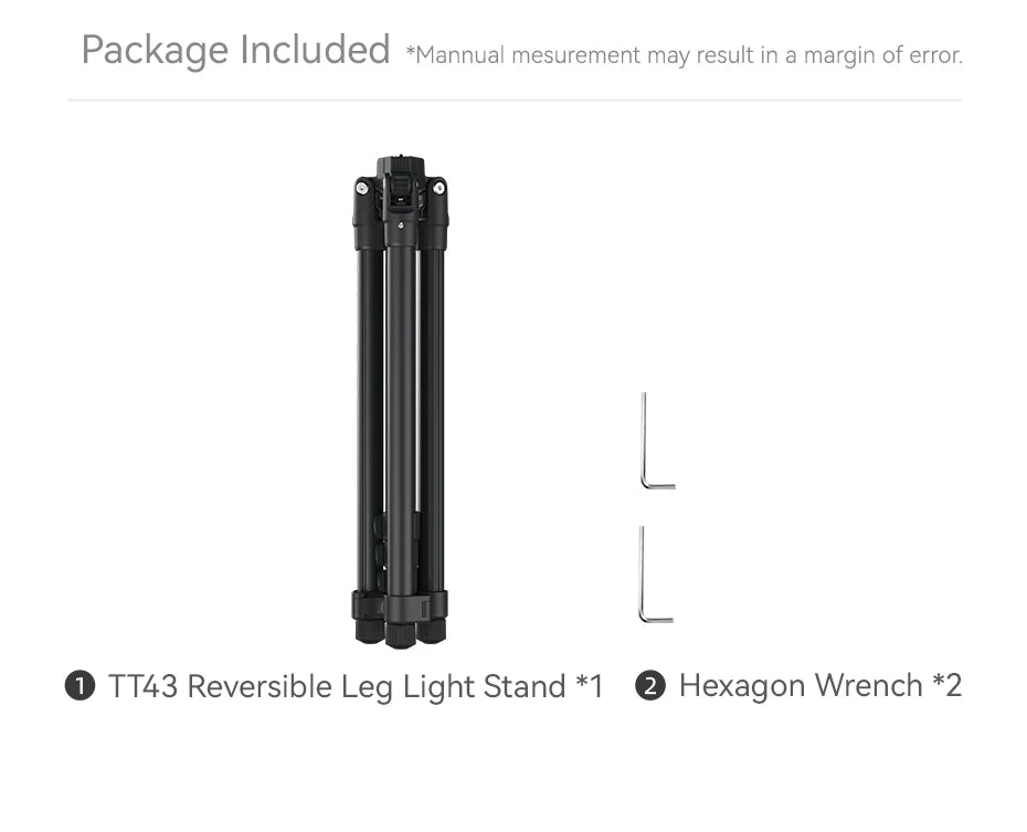 Ulanzi TT43 Reversible Leg Light Stand 1.9m