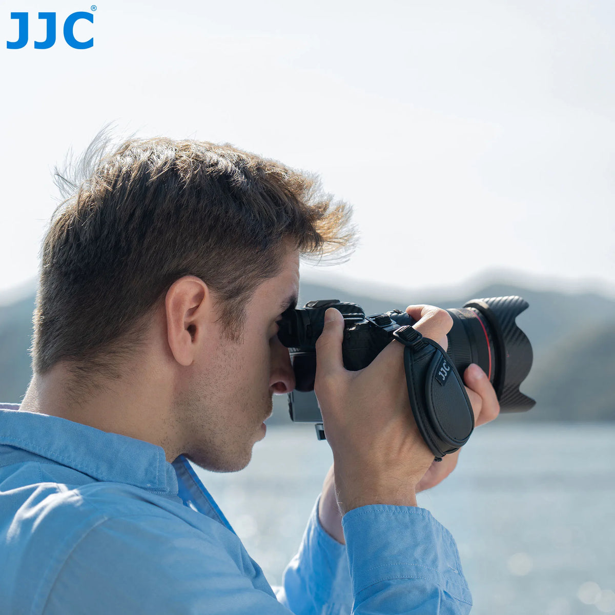 JJC Leather Camera Wrist Strap with Quick Release
