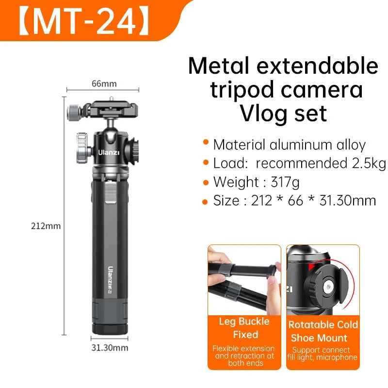 Ulanzi MT-24 Vlog Lite Metal Tripod with Ball Head