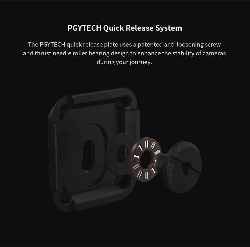 PGYTECH Beetle Camera Clip with Quick Release Plate