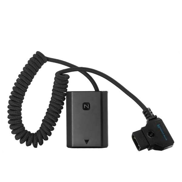 Kondor Blue D-Tap to Sony NP-FZ100 Dummy Battery Cable - Raven Black