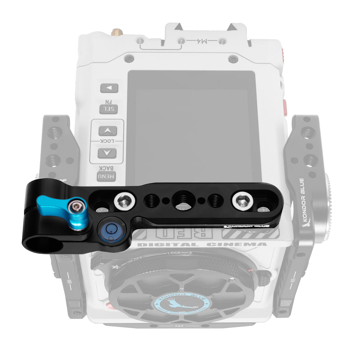 Kondor Blue RED KOMODO-X Top Plate Raven Black