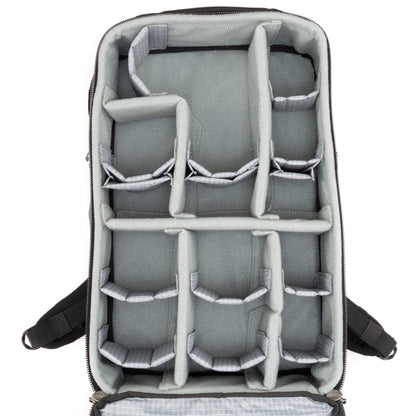 Think Tank Airport Essentials 26L empty interior and exterior