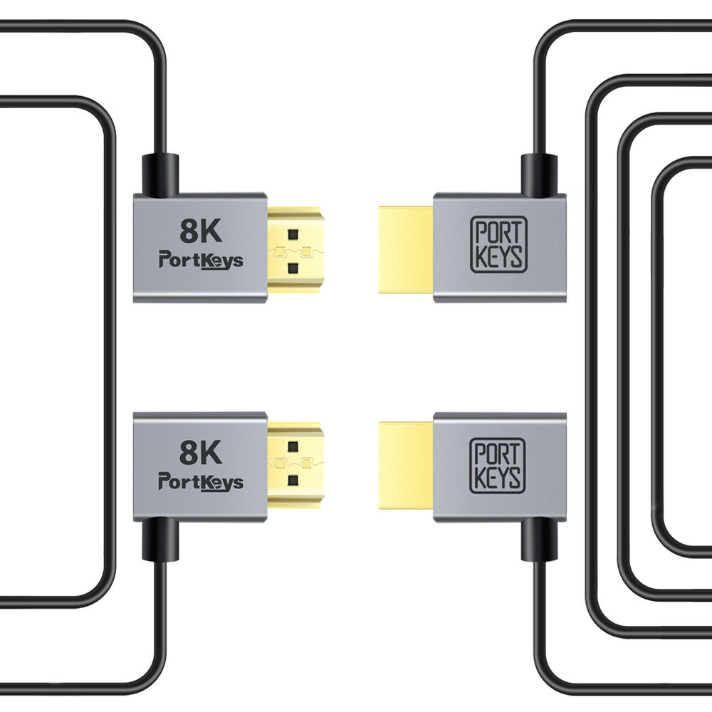 Portkeys Ultra-Thin HDMI A-to-A Cable – 30cm