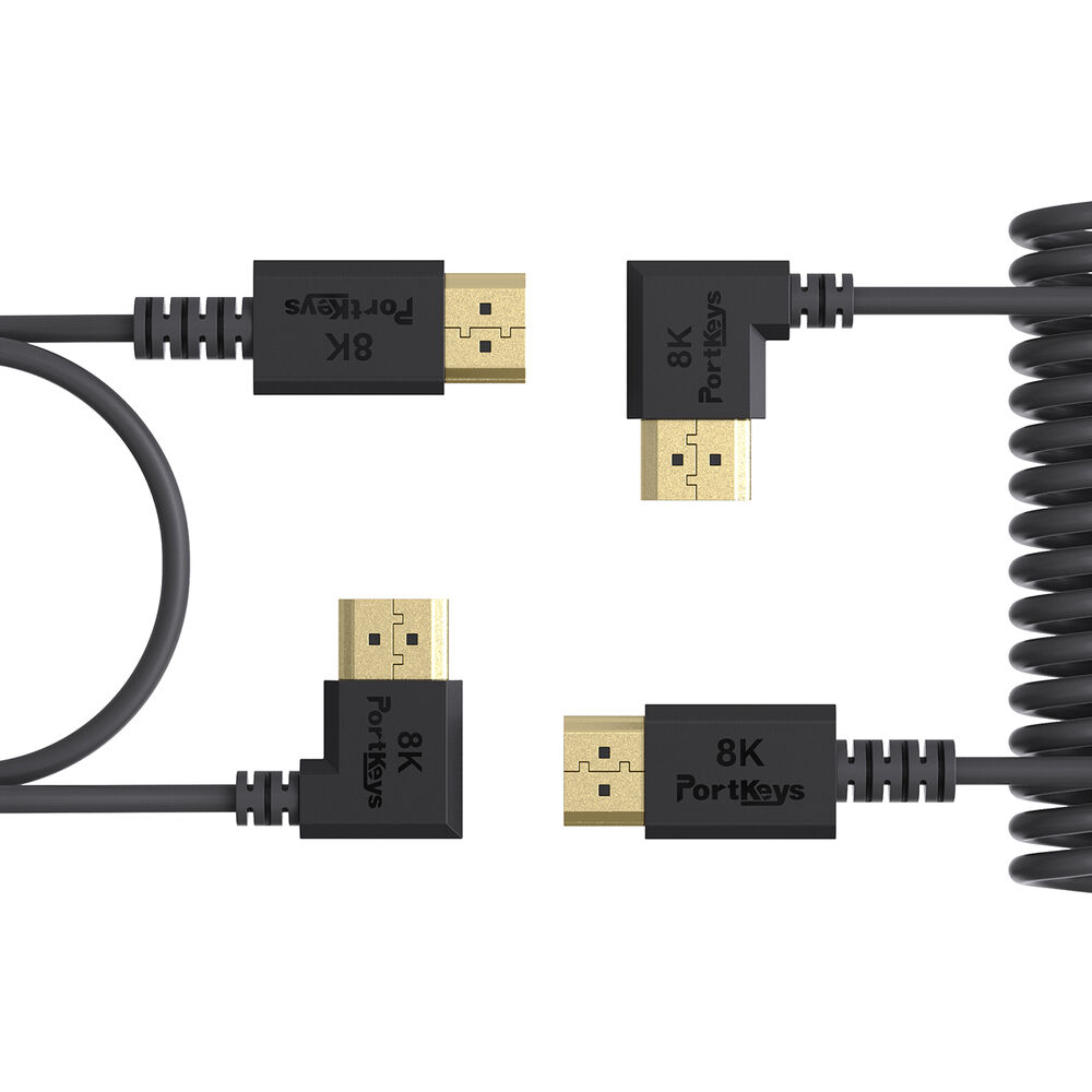 Portkeys Twisted-Pair HDMI Cable Set – 30cm + 1m