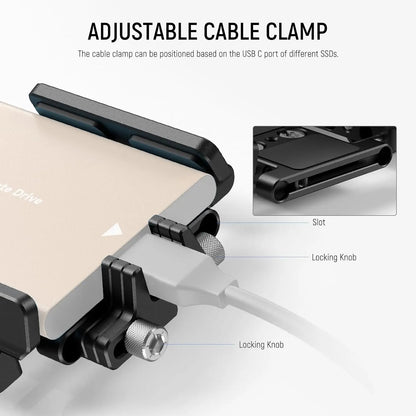 NEEWER SSD Holder Mount with Cold Shoe and Cable Clamp