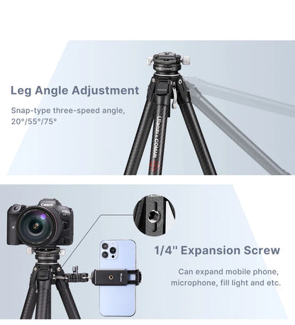 Ulanzi x COMAN Zero Y Carbon Fibre Travel Tripod