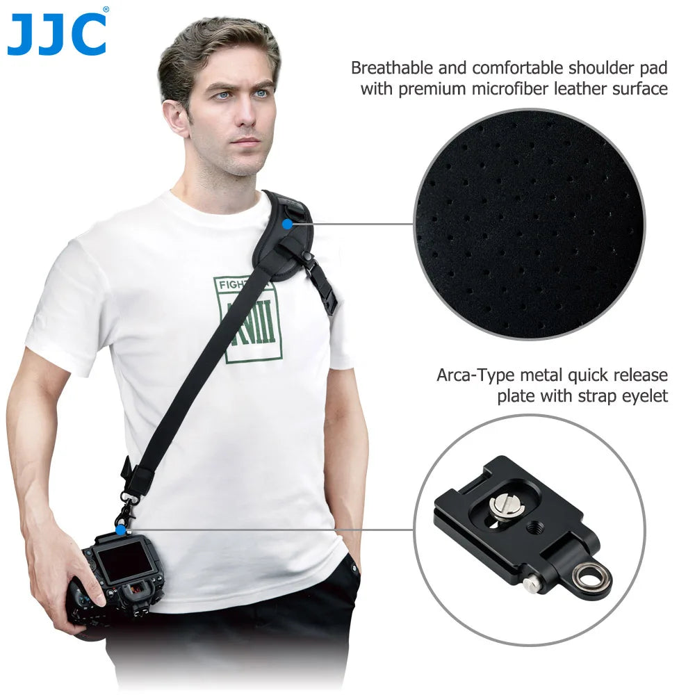 JJC Quick Release Camera Sling Strap with Arca-Swiss Plate