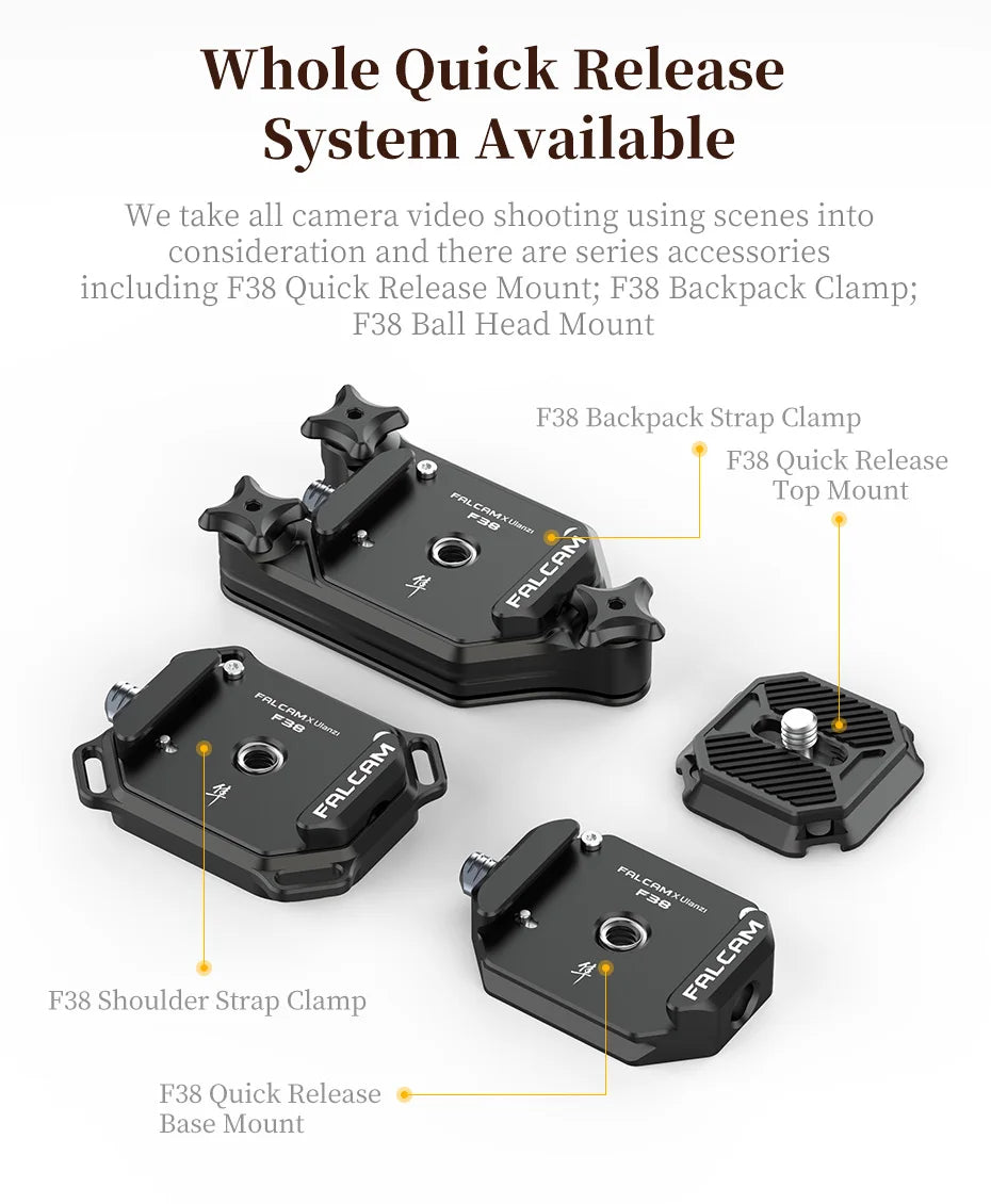 FALCAM F38 Quick Release System for Cameras & Tripods