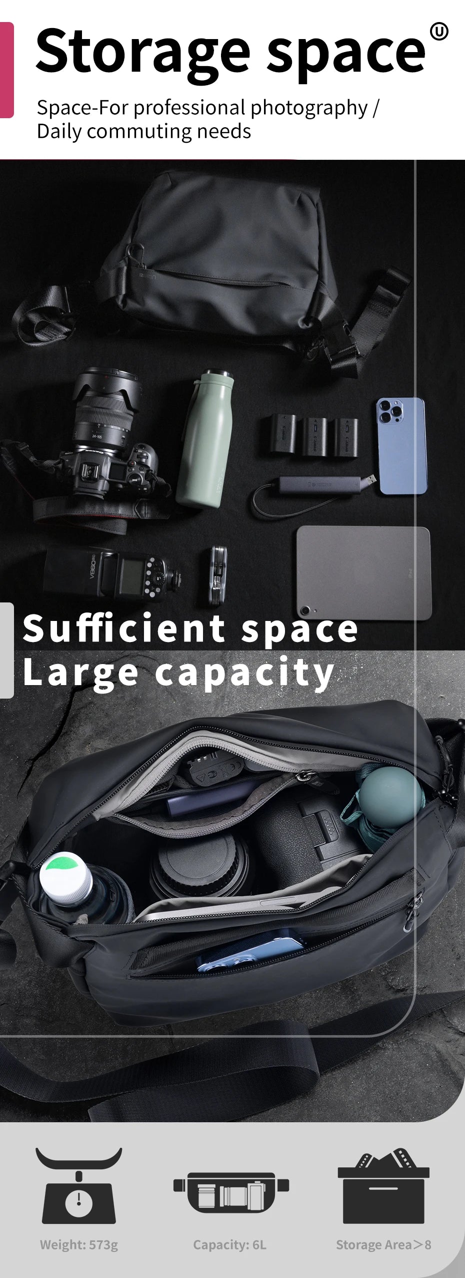 Ulanzi PB008 6L Camera Shoulder Bag