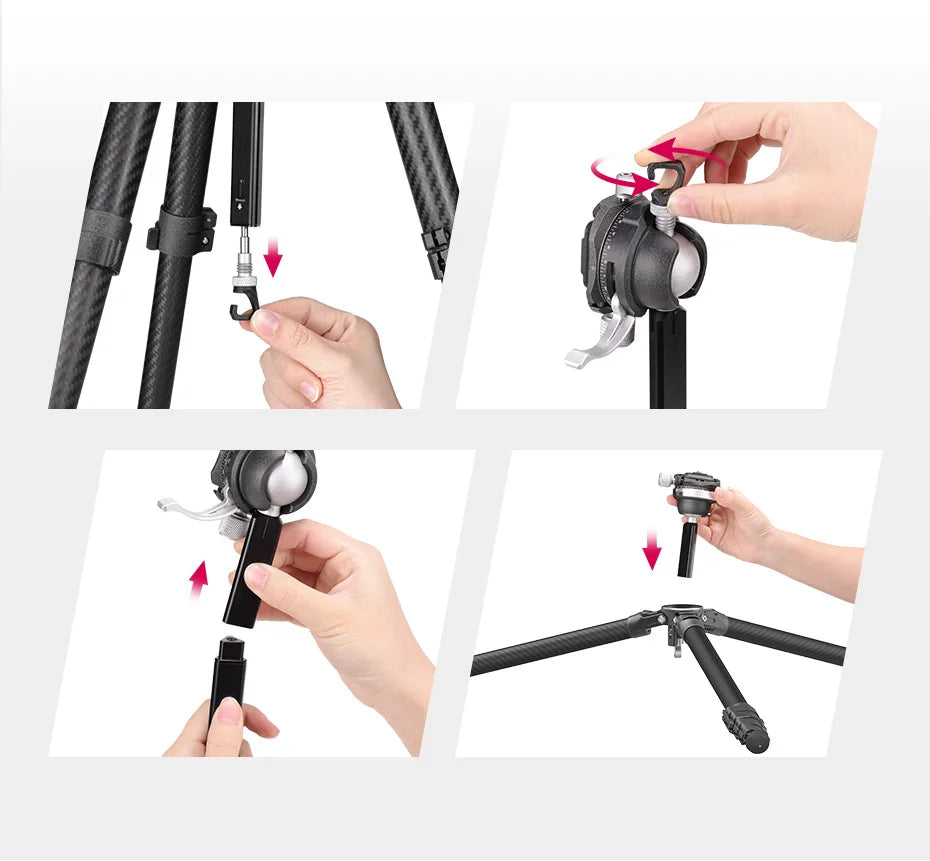 Ulanzi x COMAN Zero Y Carbon Fibre Travel Tripod