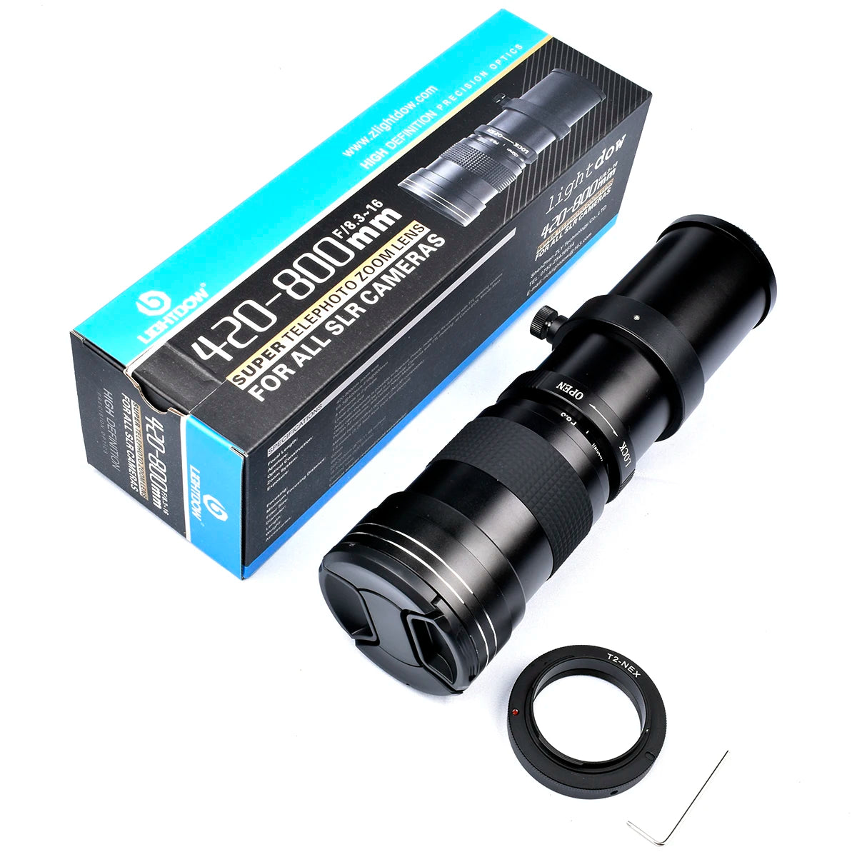 Lightdow 420-800mm f/8.3-16 Manual Super Telephoto Lens