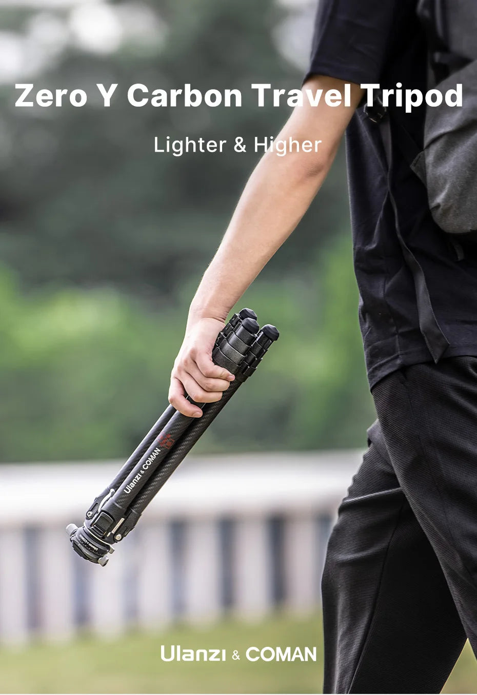 Ulanzi x COMAN Zero Y Carbon Fibre Travel Tripod