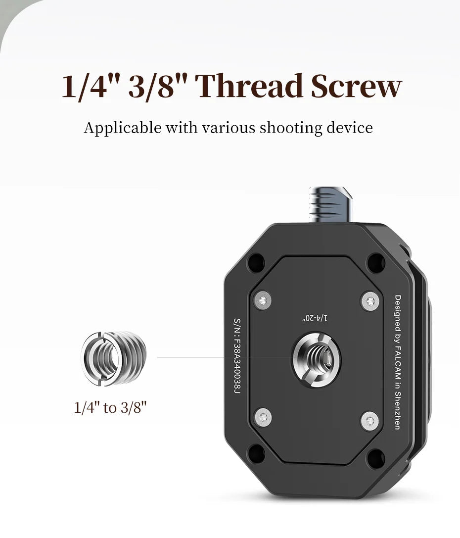 FALCAM F38 Quick Release System for Cameras & Tripods