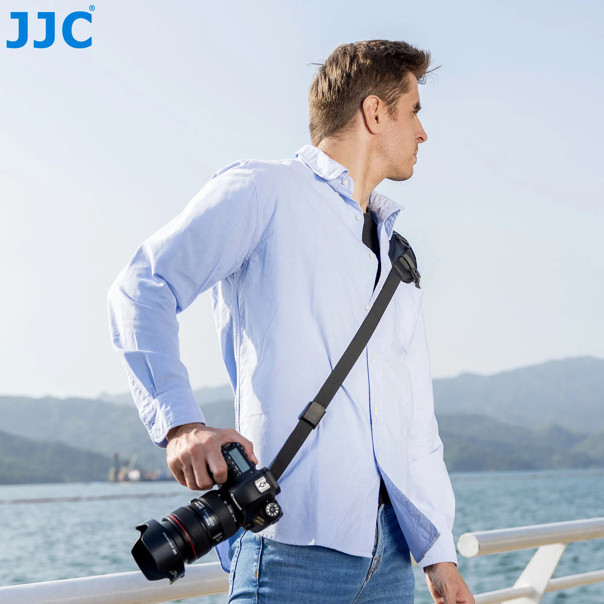 JJC Quick Release Camera Sling Strap with Arca-Swiss Plate