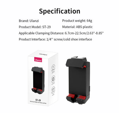 Ulanzi ST-29 Universal Tablet & Phone Tripod Mount