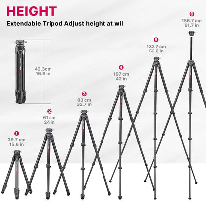 Ulanzi x COMAN Zero Y Carbon Fibre Travel Tripod