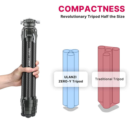 Ulanzi x COMAN Zero Y Carbon Fibre Travel Tripod