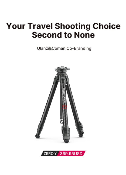 Ulanzi x COMAN Zero Y Carbon Fibre Travel Tripod