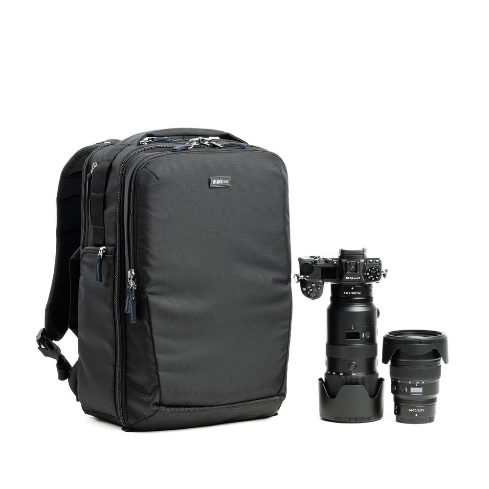 Think Tank Airport Essentials 26L camera backpack with camera gear