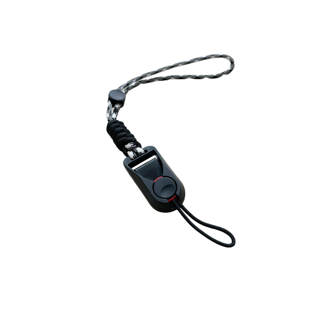 Camera Hub Essentials Two-Tone Rope Camera Wrist Strap - Black-white