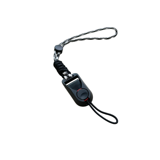 Camera Hub Essentials Two-Tone Rope Camera Wrist Strap - Black-white