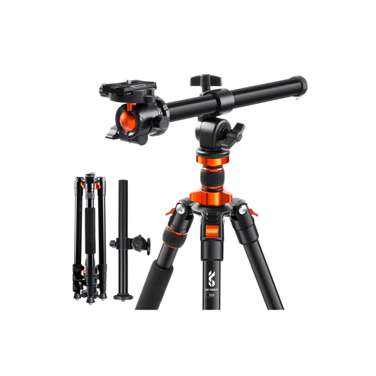 K&F Concept 80.7-Inch Aluminium Camera Tripod with 10kg Load Capacity - Basic bracket