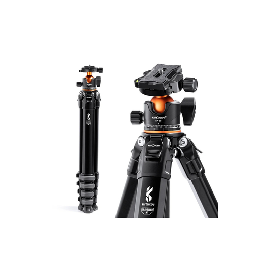 K&F Concept 70-Inch Compact Aluminium Travel Tripod – 15kg Load