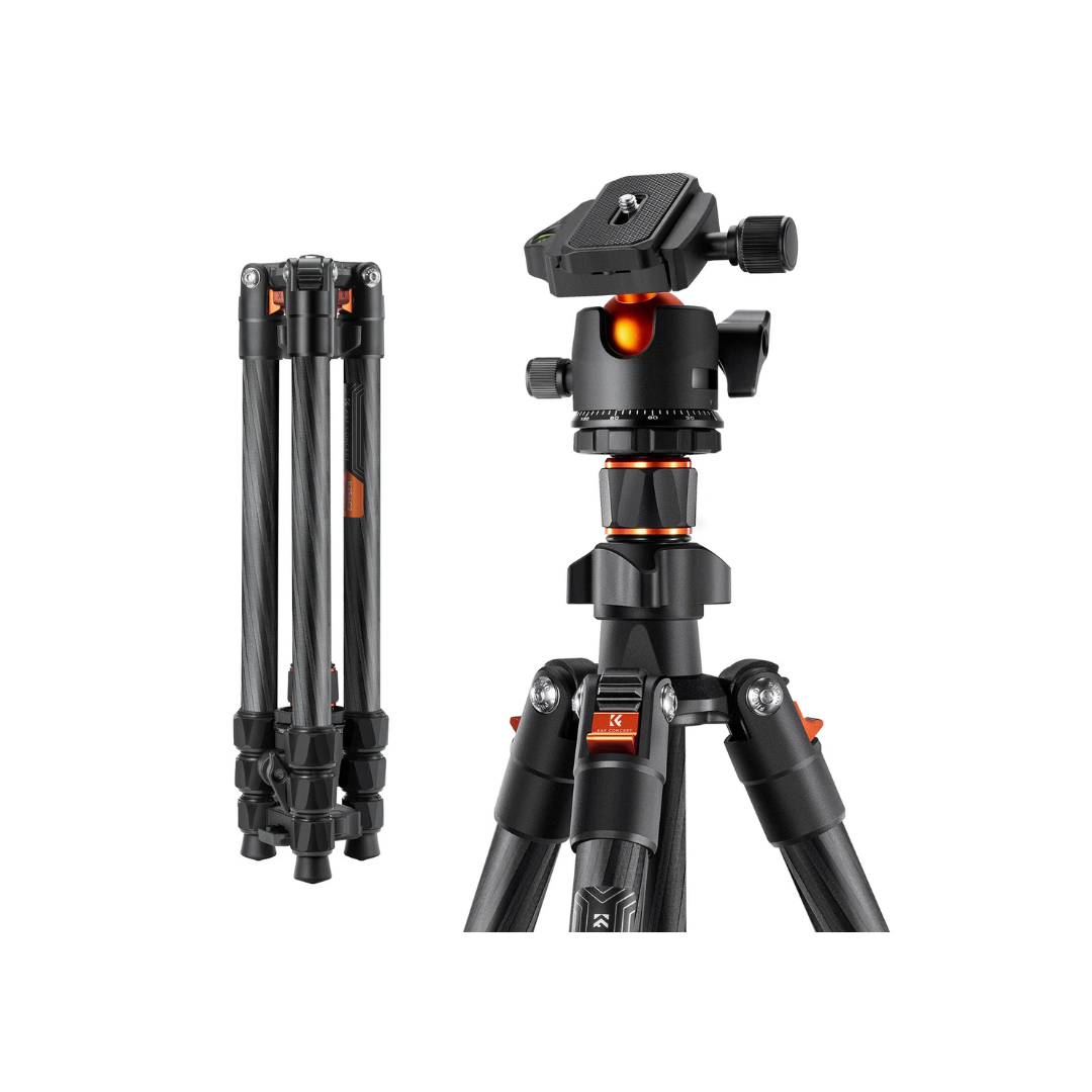 K&F Concept 59.4-Inch Aluminium Tripod with Phone Holder