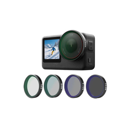 TELESIN CPL/ND/UV/VND Filter Kit for DJI Osmo Action 6 - CPL ND8 ND16 ND32